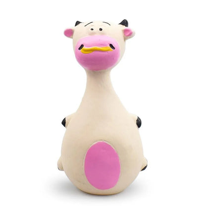Cartoon Squeaky Rubber Dog Toy