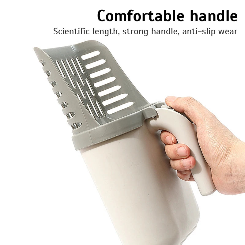 Self-Cleaning Cat Litter Scoop with Waste Bin & Refill Bags