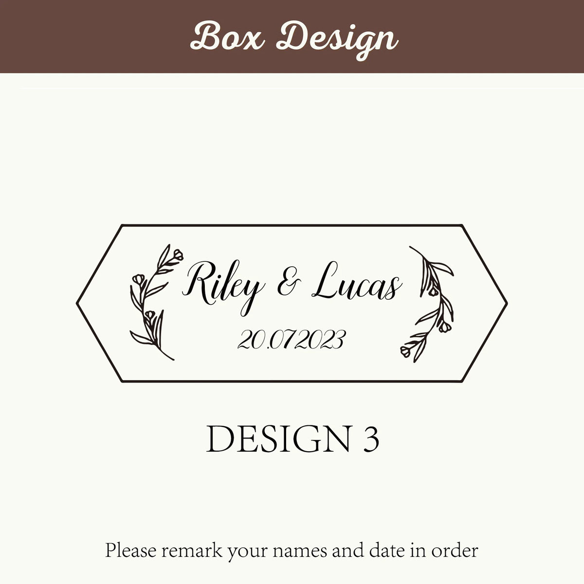 Personalized Wooden Double Ring Box with Clear Window
