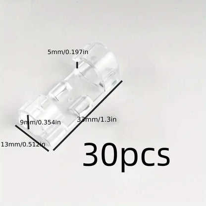 Transparent Self-Adhesive Cable Clips