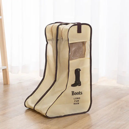 Long Boot & Shoe Storage Bag with Zipper