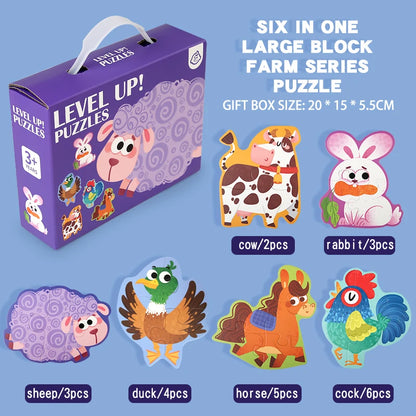 Wooden Jigsaw Puzzle Kids Toy