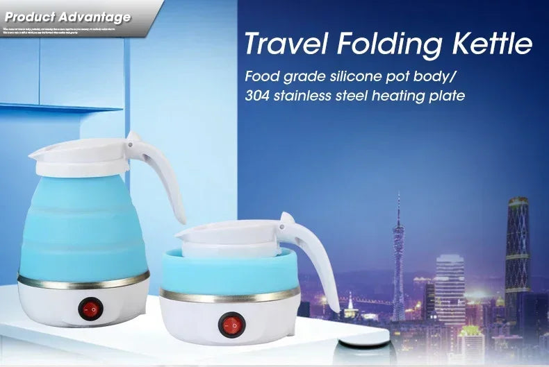 Mini Foldable 600ml Electric Kettle