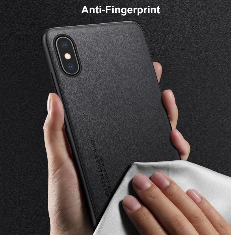 Premium PU Leather Shockproof Case for iPhone
