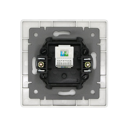 BSEED Glass Wall Socket Outlet – TV, RJ45, Telephone & Satellite