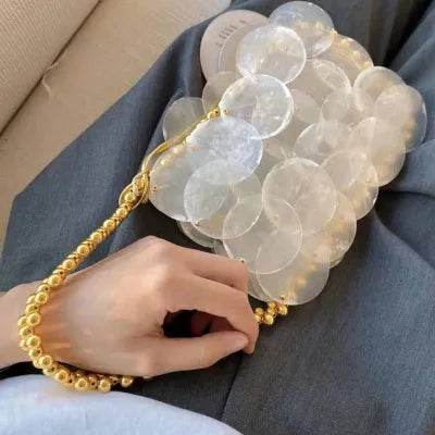 Luxury Beaded Shell Evening Handbag