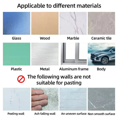 Reusable Nano Adhesive Wall Stickers