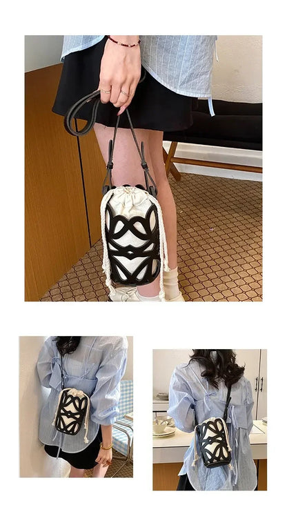 Minimalist Bucket Crossbody Handbag