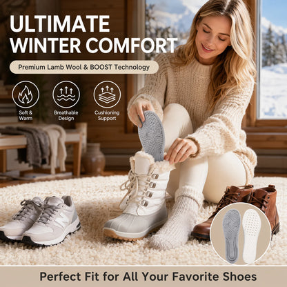 Warm Plush Winter Memory Foam Insoles