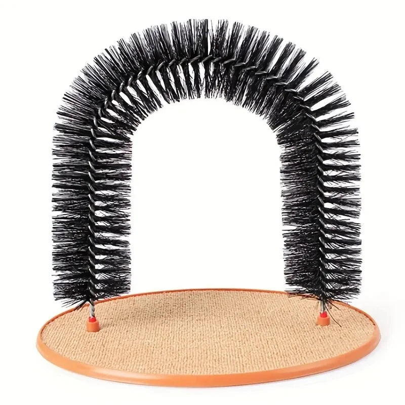 Cat Self Grooming Arch Toy with Massage Brush