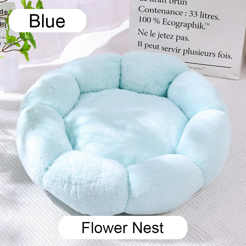 Calming Plush Donut Pet Bed