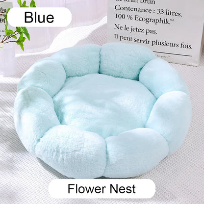 Calming Plush Donut Pet Bed