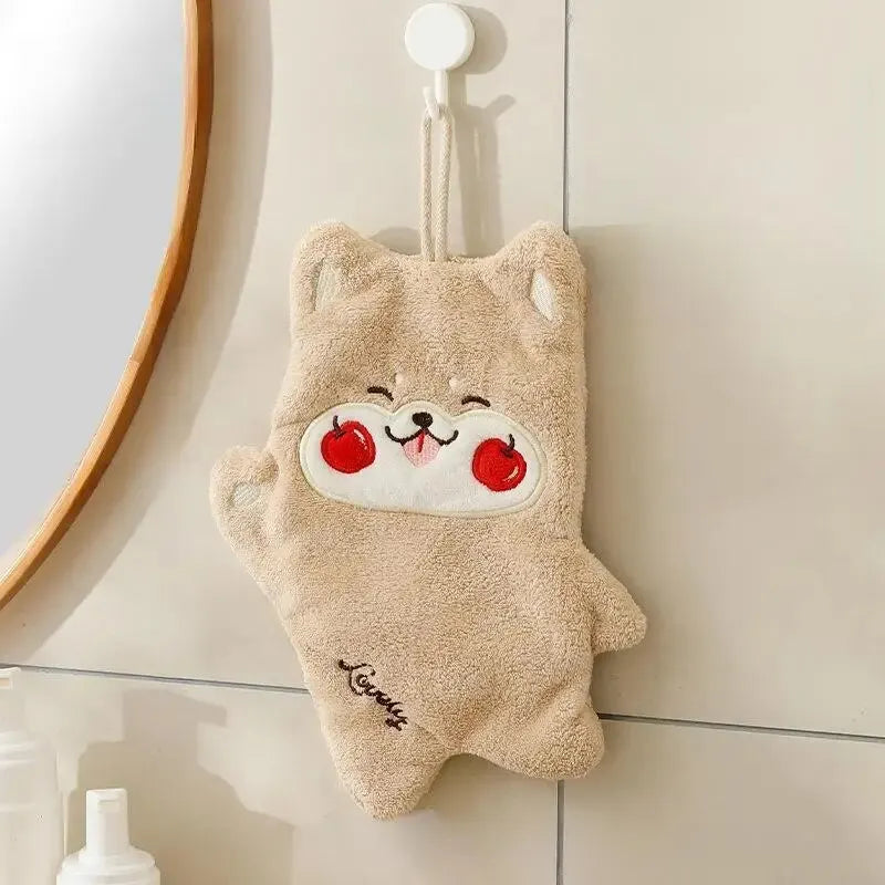 Double Layer Cartoon Hanging Hand Towel