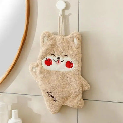 Double Layer Cartoon Hanging Hand Towel