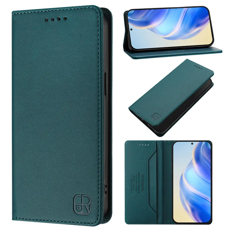Luxury Wallet Flip Case for Vivo Smartphones