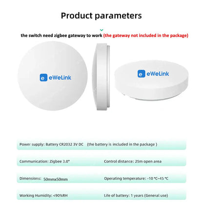 Zigbee Smart Scene Button Switch