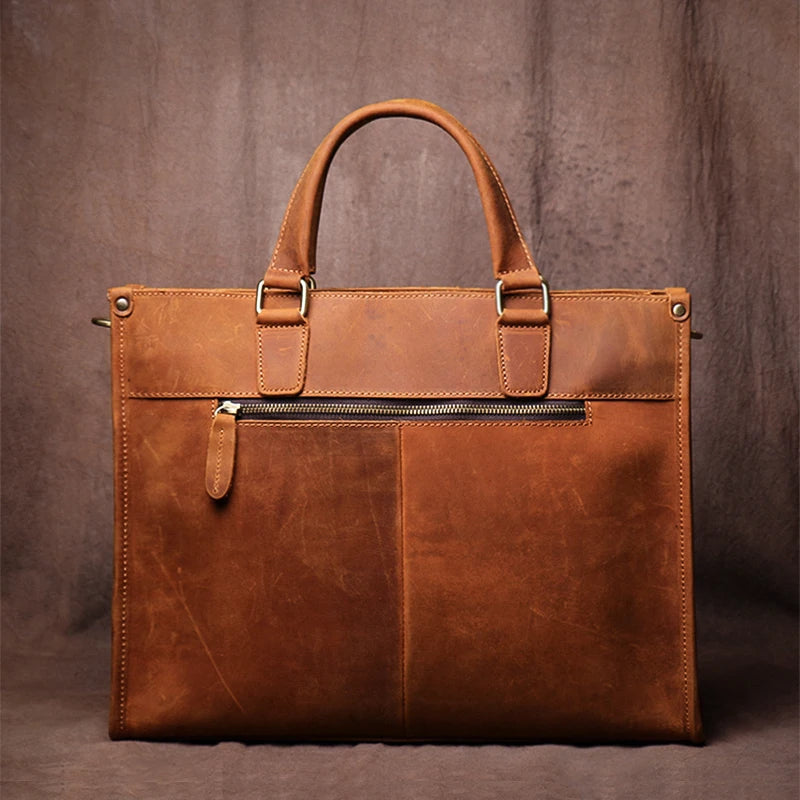 Genuine Leather Executive Briefcase