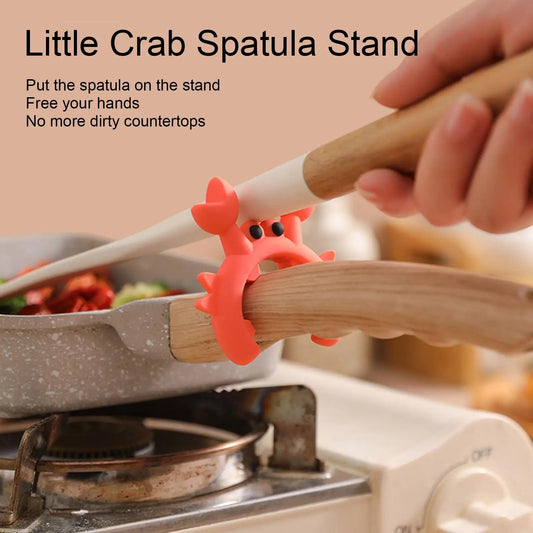 Crab Shaped Silicone Utensil Rest Holder