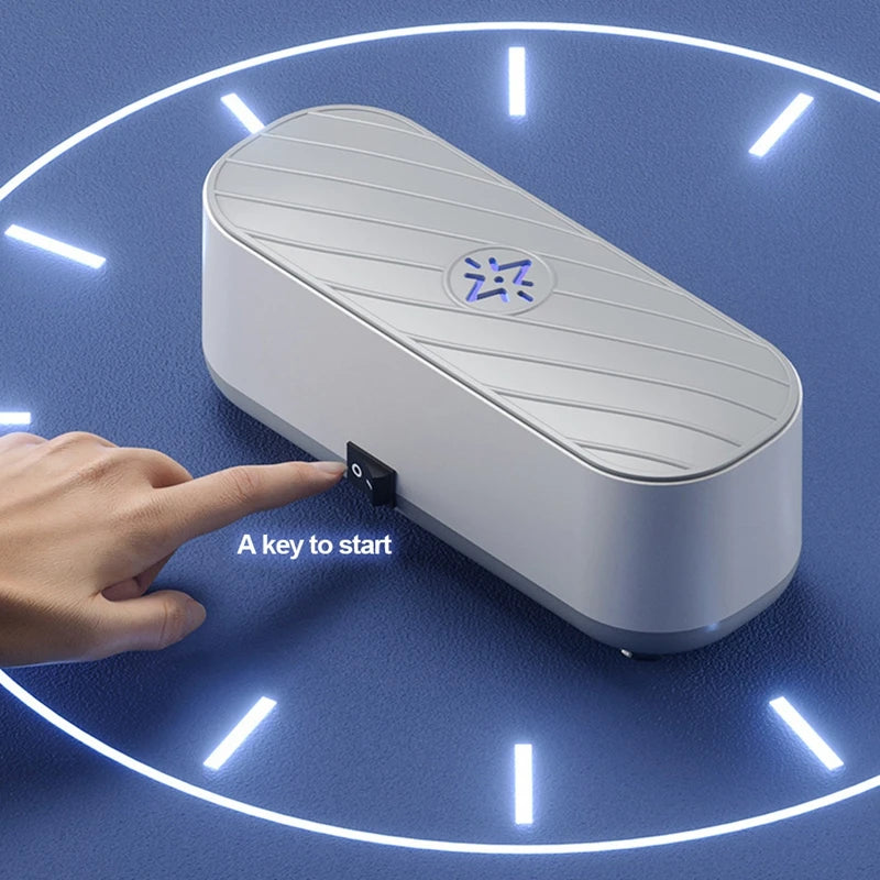 Portable 45kHz Ultrasonic Cleaner for Jewellery, Glasses & Dentures