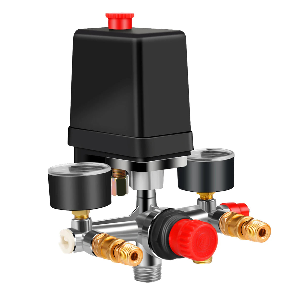 Air Compressor Pressure Switch with Regulator & Gauges