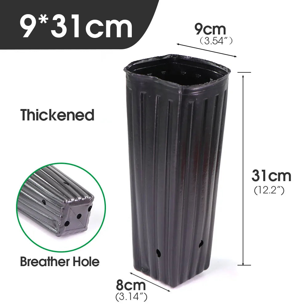 Tall Square Nursery Grow Pots