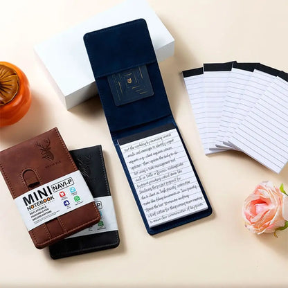 A7 Leather Pocket Notebook Set
