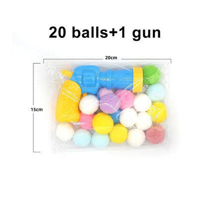 Cat Plush Toy Launcher Gun with Ball
