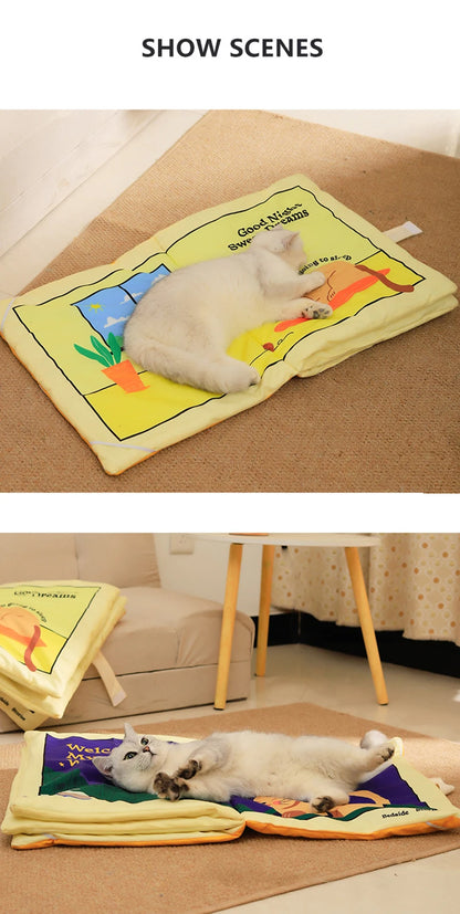 Book Style Foldable Pet Bed Mat