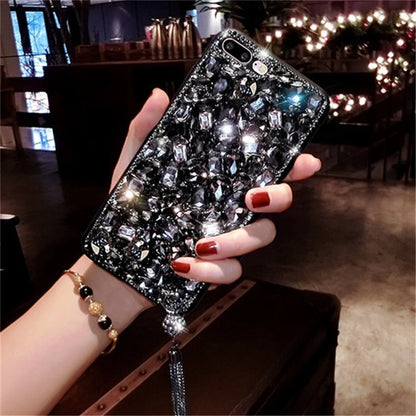 Crystal Diamond Soft Phone Case Cover for iPhone, 15, 13, 14, 12, 11 Pro, X, 7, 8 Plus