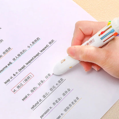 10-Colour Bear Multi-Ink Gel Pen