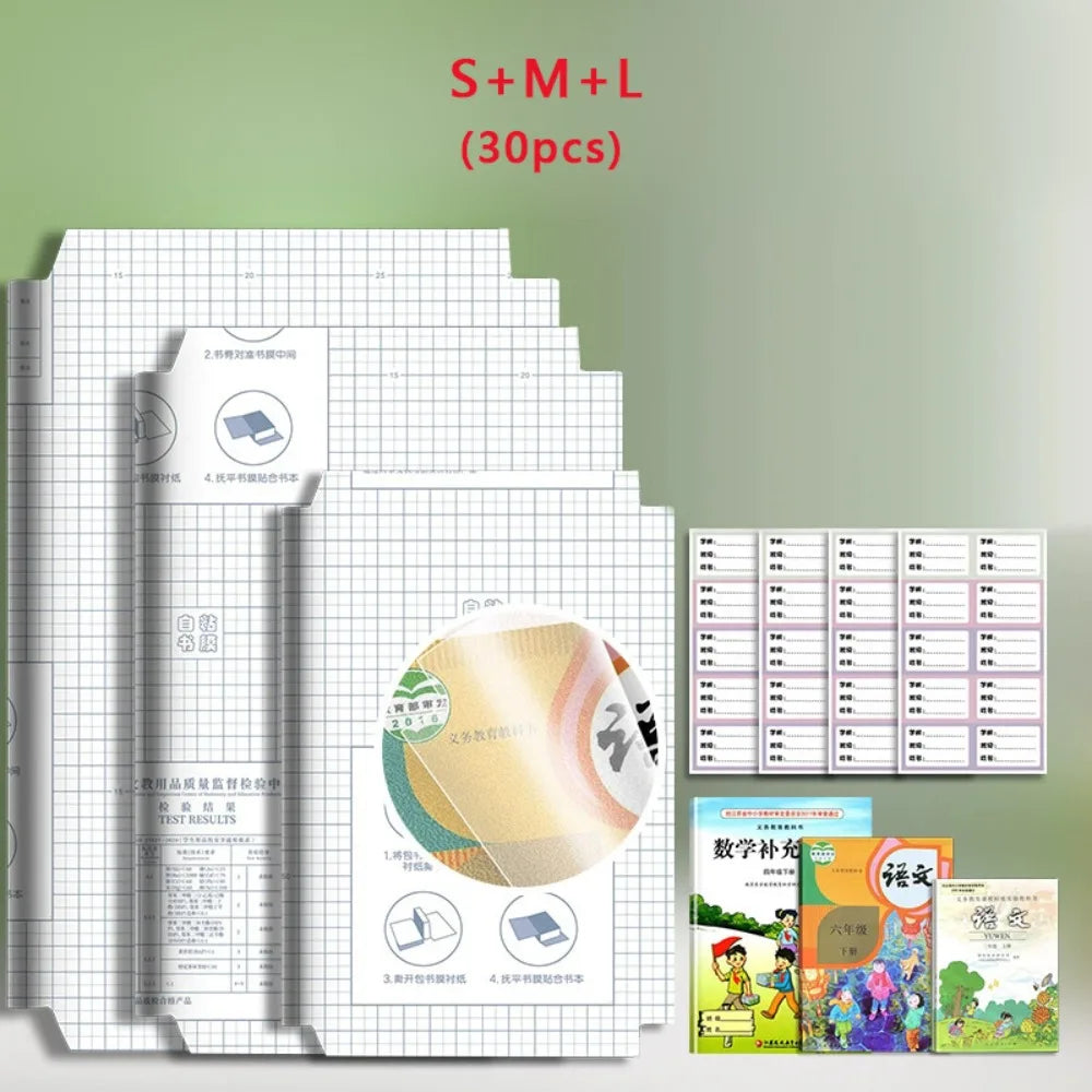Transparent Waterproof Self-Adhesive Book Covers