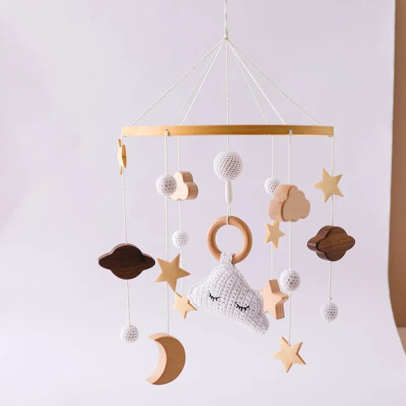 Wooden Baby Crib Mobile