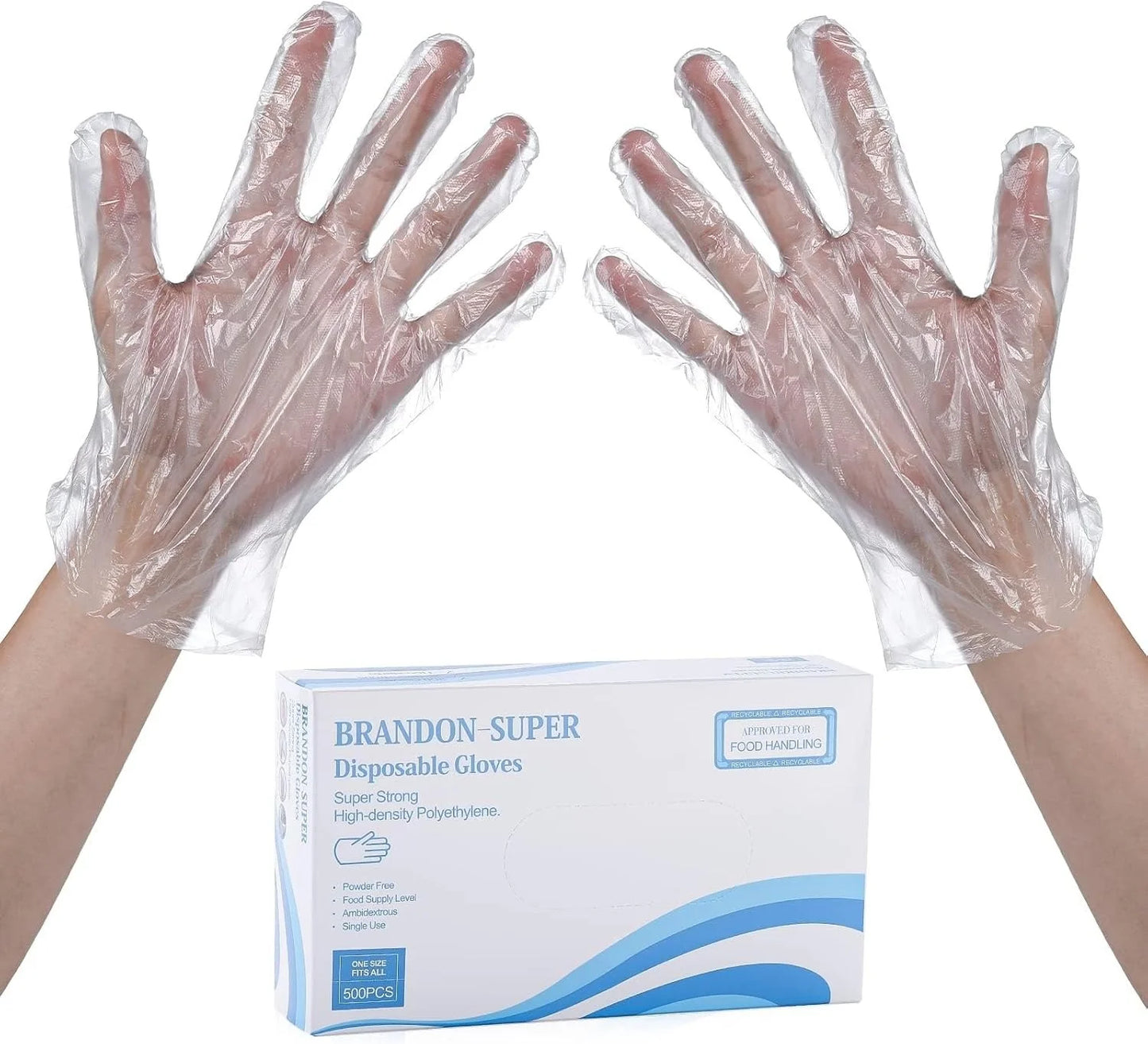 Disposable Food Handling Gloves for Cooking, Baking & Kitchen Cleaning