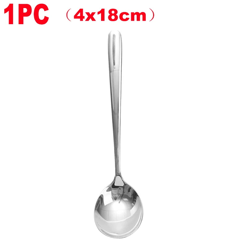 Stainless Steel Long Handle Soup Spoon