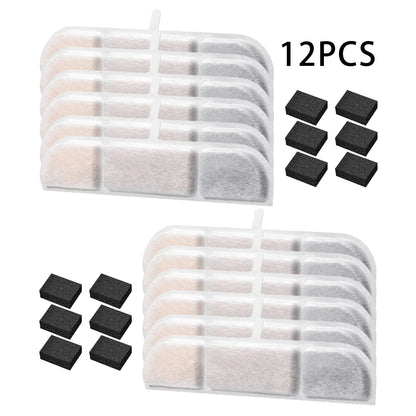 Cat Water Fountain Replacement Filters 6/12 Pack