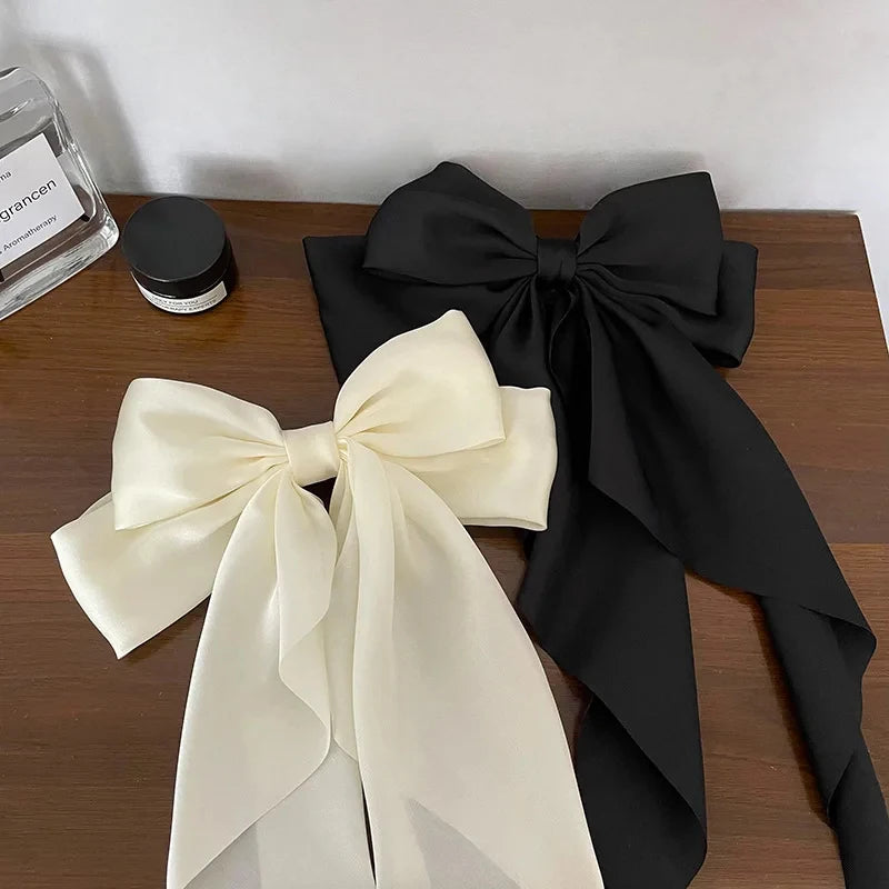 Korean Satin Bowknot Hair Clip