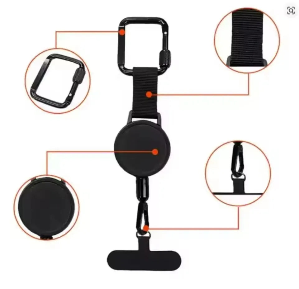 Retractable Phone Safety Lanyard
