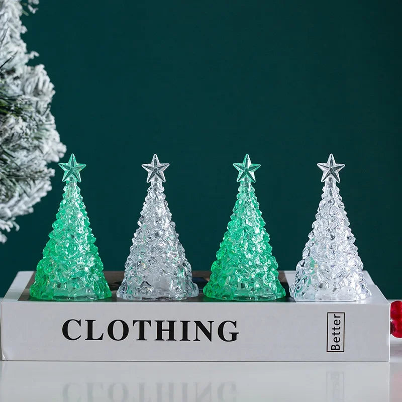 LED Crystal-Style Christmas Tree Ornament