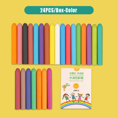 Dust-Free Water-Soluble Colored Chalk Set