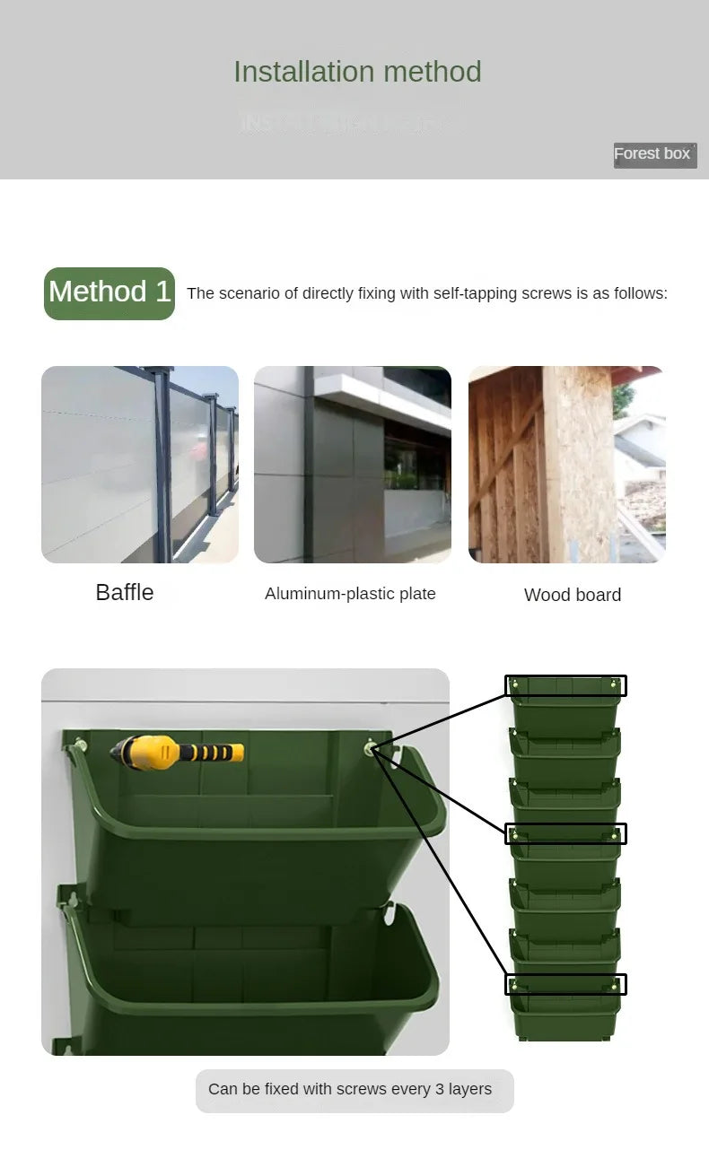 Vertical Wall Planter Growing System