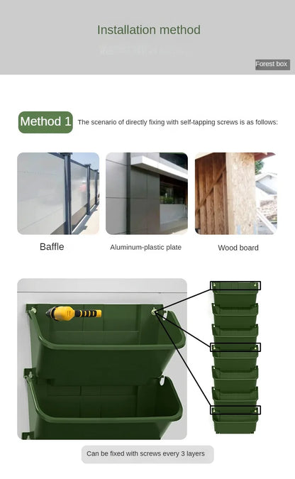 Vertical Wall Planter Growing System