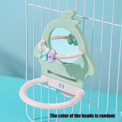 Interactive Bird Mirror & Chewing Toy