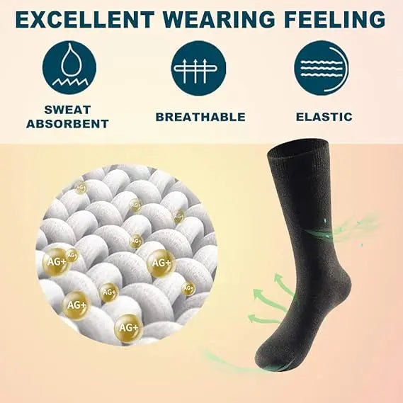 Merino Wool Socks – Lightweight Breathable Warm Mid-Calf Dress Socks