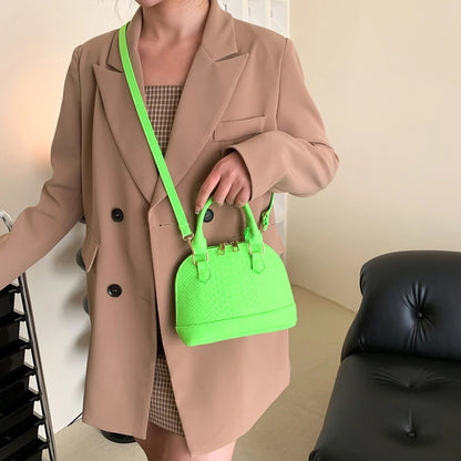 Mini Textured Satchel Crossbody Bag