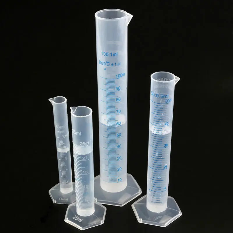 Plastic Graduated Measuring Cylinder with Hexagonal Base