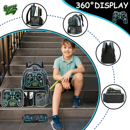 3-in-1 Kids School Backpack Set