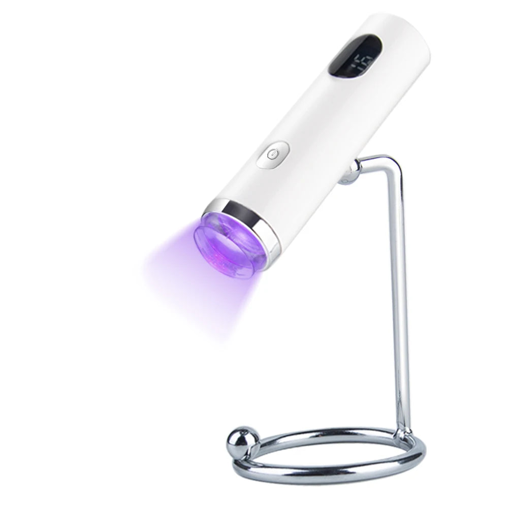 Mini Rechargeable UV Nail Lamp with Silicone Stamper