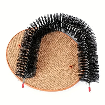 Cat Self Grooming Arch Toy with Massage Brush