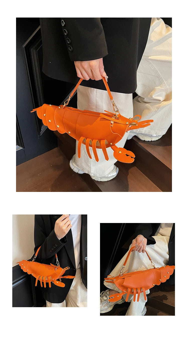 Shaped PU Leather Crossbody Bag
