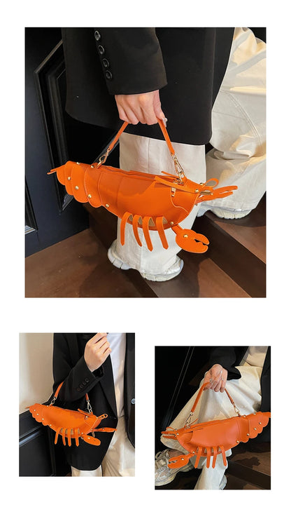 Shaped PU Leather Crossbody Bag